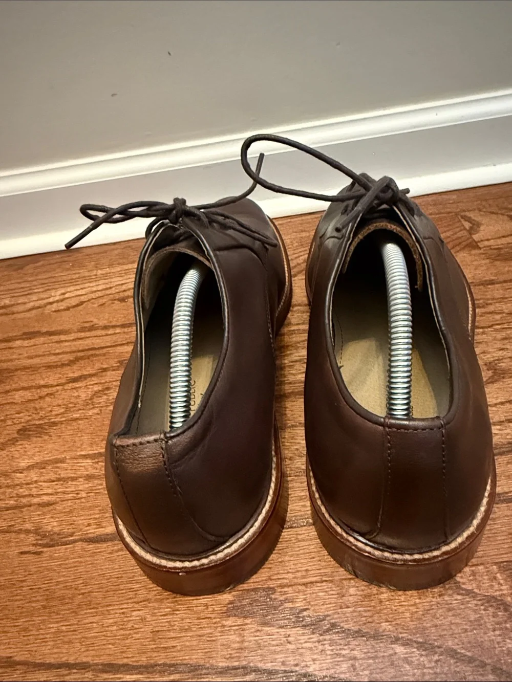 Banana Republic Ortholite Dark Brown Genuine Italian Leather Upper Oxfords